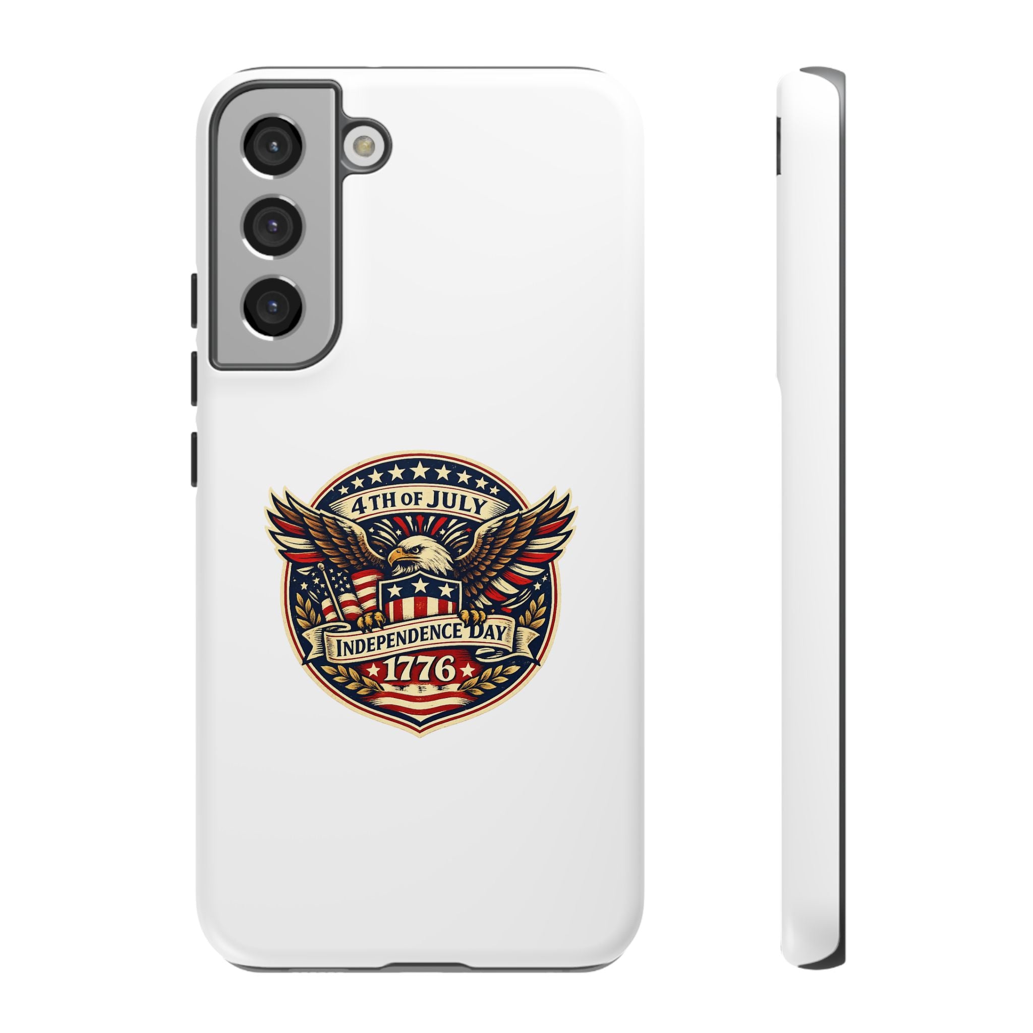 Independence Day 1776 Patriotic Phone Case — 4th of July Eagle Shield Design