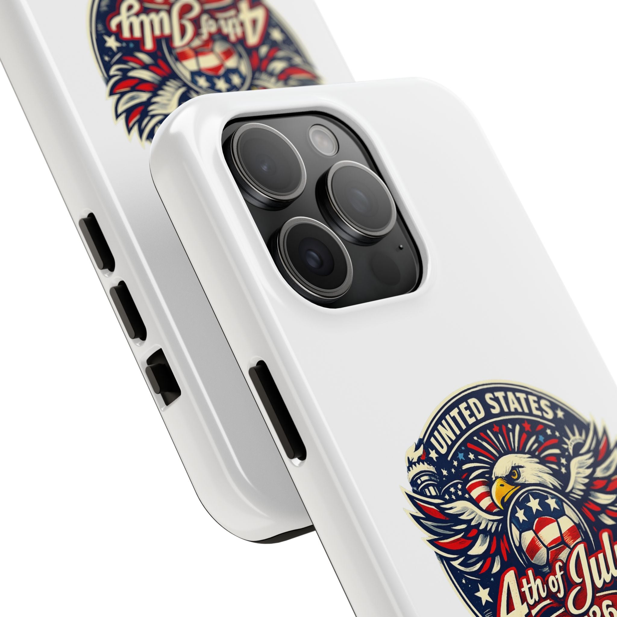 4th of July 2026 Tough Phone Case – Patriotic Eagle Shield Design