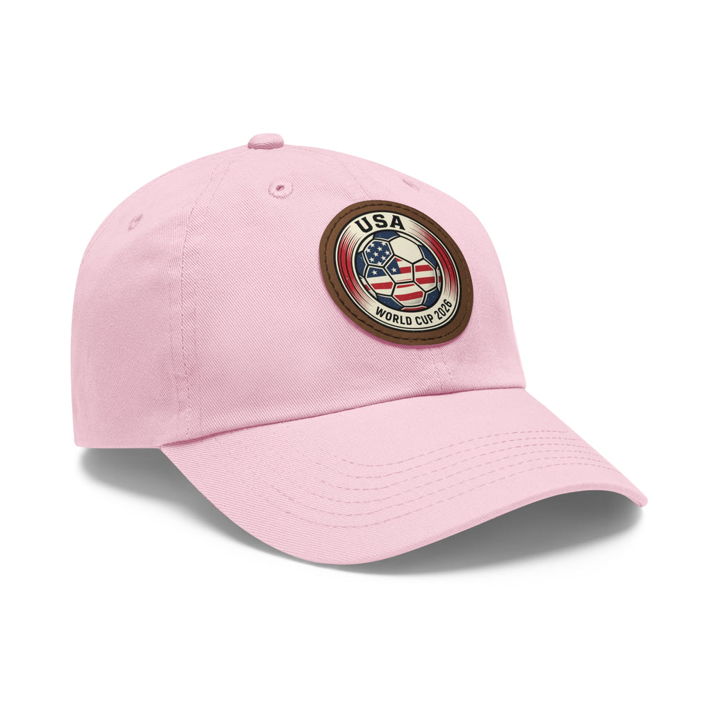 USA World Cup 2026 Leather Patch Dad Hat
