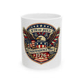 4th of July Eagle Ceramic Mug — 'Independence Day 1776' Patriotic Coffee Cup (11oz/15oz)