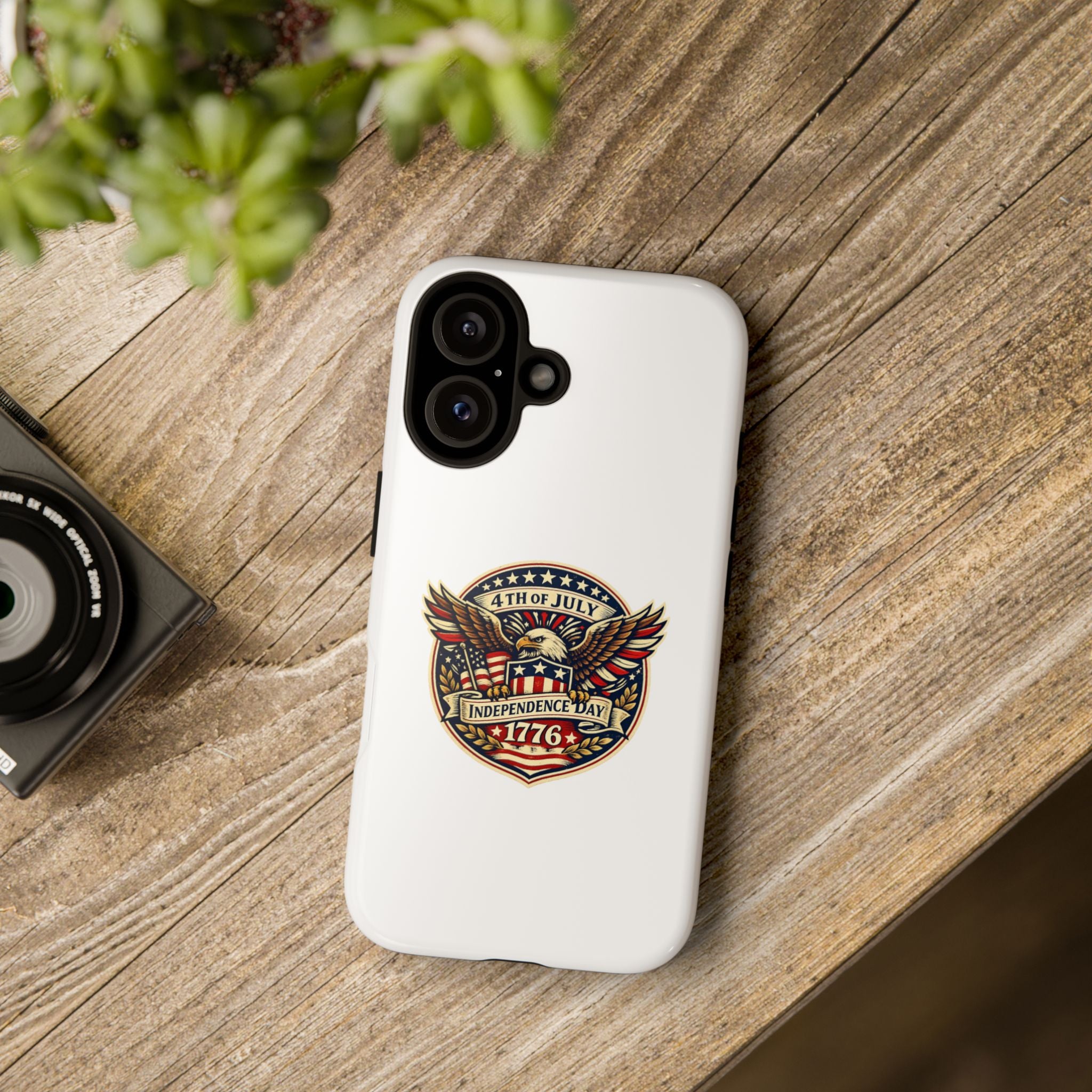Independence Day 1776 Patriotic Phone Case — 4th of July Eagle Shield Design