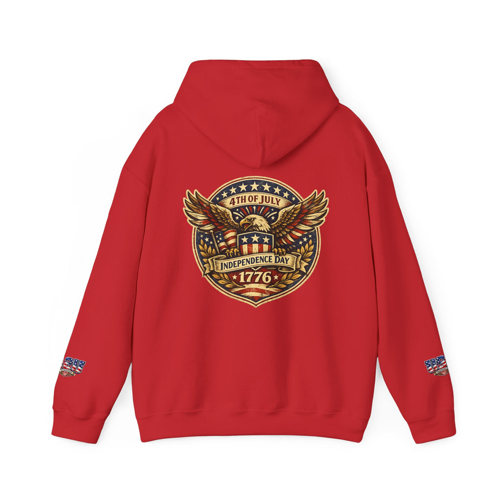 Independence Day 1776 Hoodie – 4th of July Patriotic Eagle Sweatshirt
