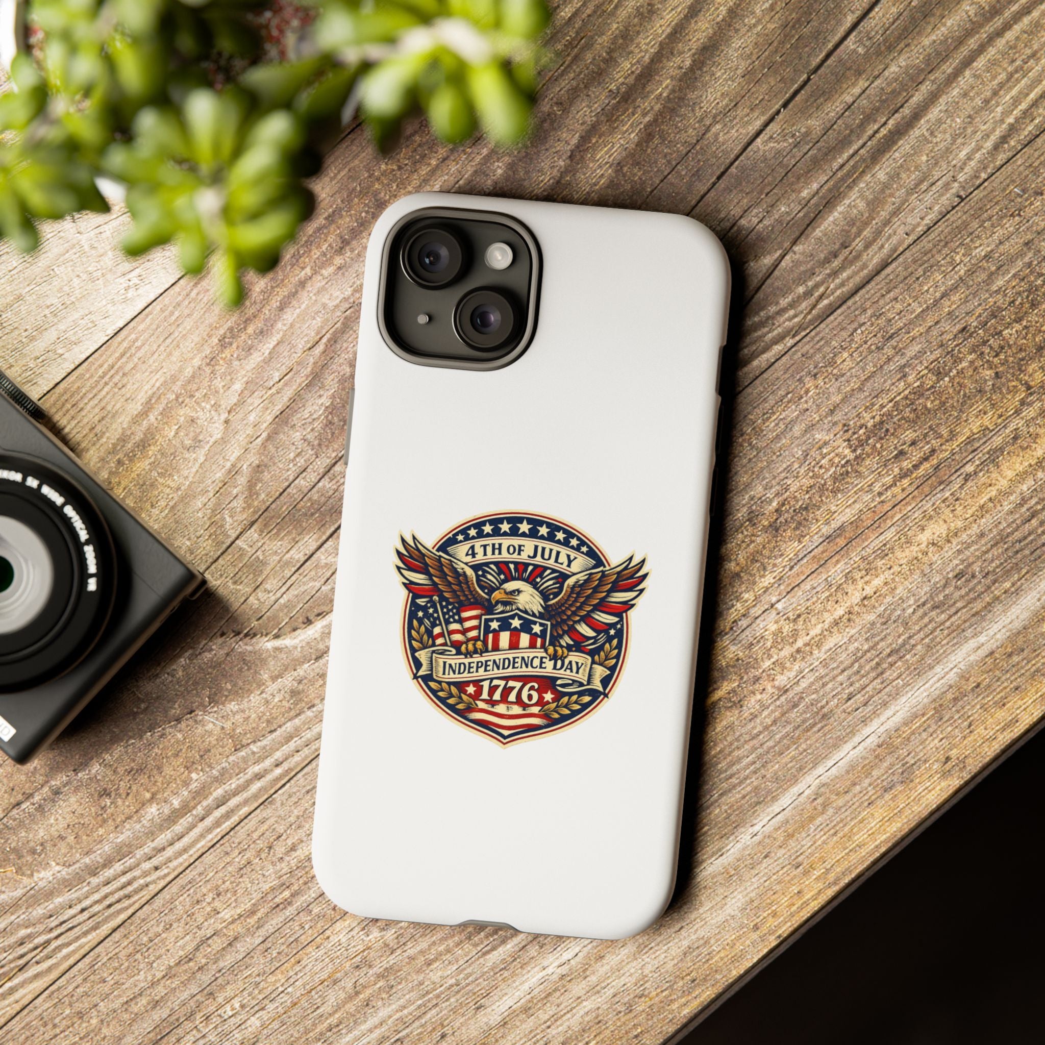 Independence Day 1776 Patriotic Phone Case — 4th of July Eagle Shield Design