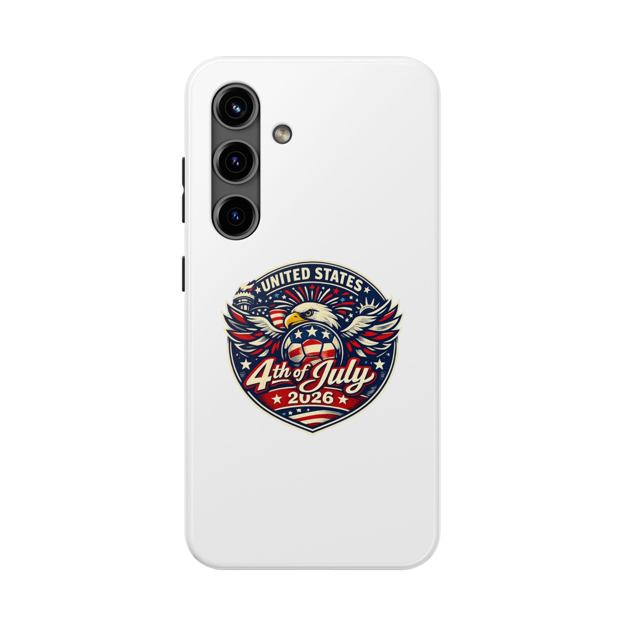 4th of July 2026 Tough Phone Case – Patriotic Eagle Shield Design