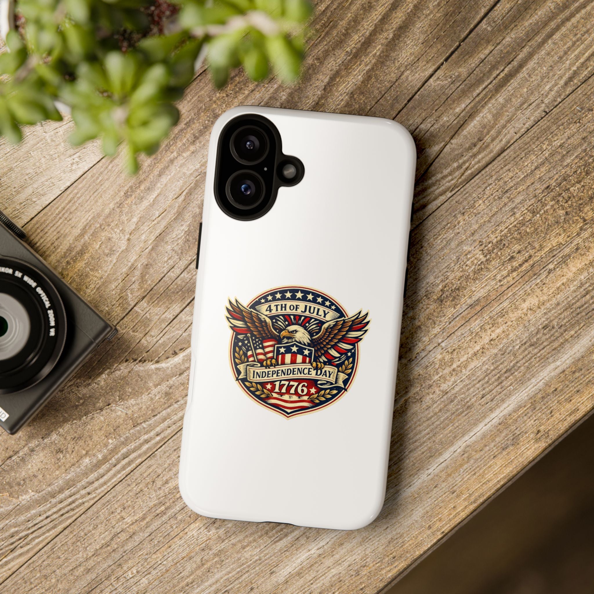 Independence Day 1776 Patriotic Phone Case — 4th of July Eagle Shield Design
