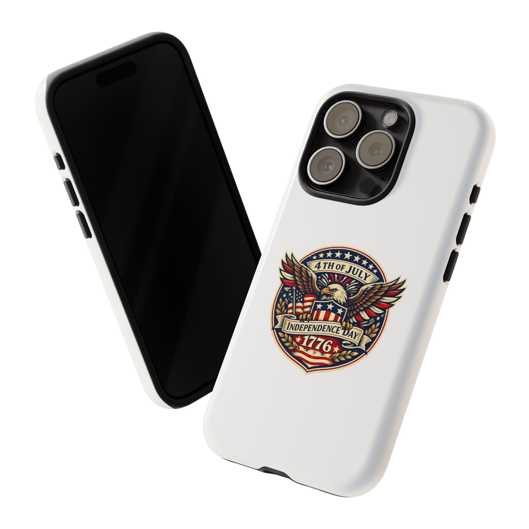 Independence Day 1776 Patriotic Phone Case — 4th of July Eagle Shield Design