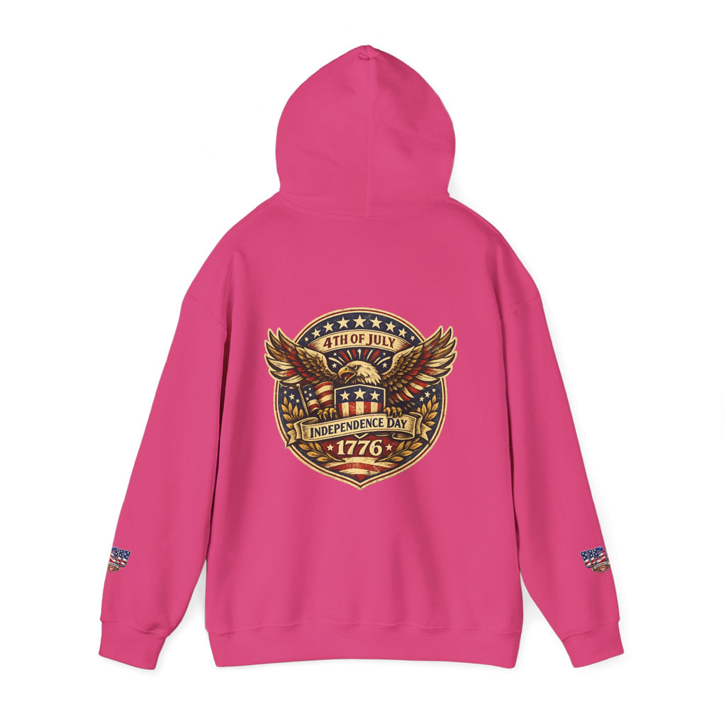 Independence Day 1776 Hoodie – 4th of July Patriotic Eagle Sweatshirt